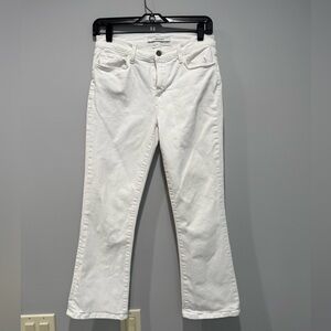 J Brand Women's Selina White cropped flared jeans
